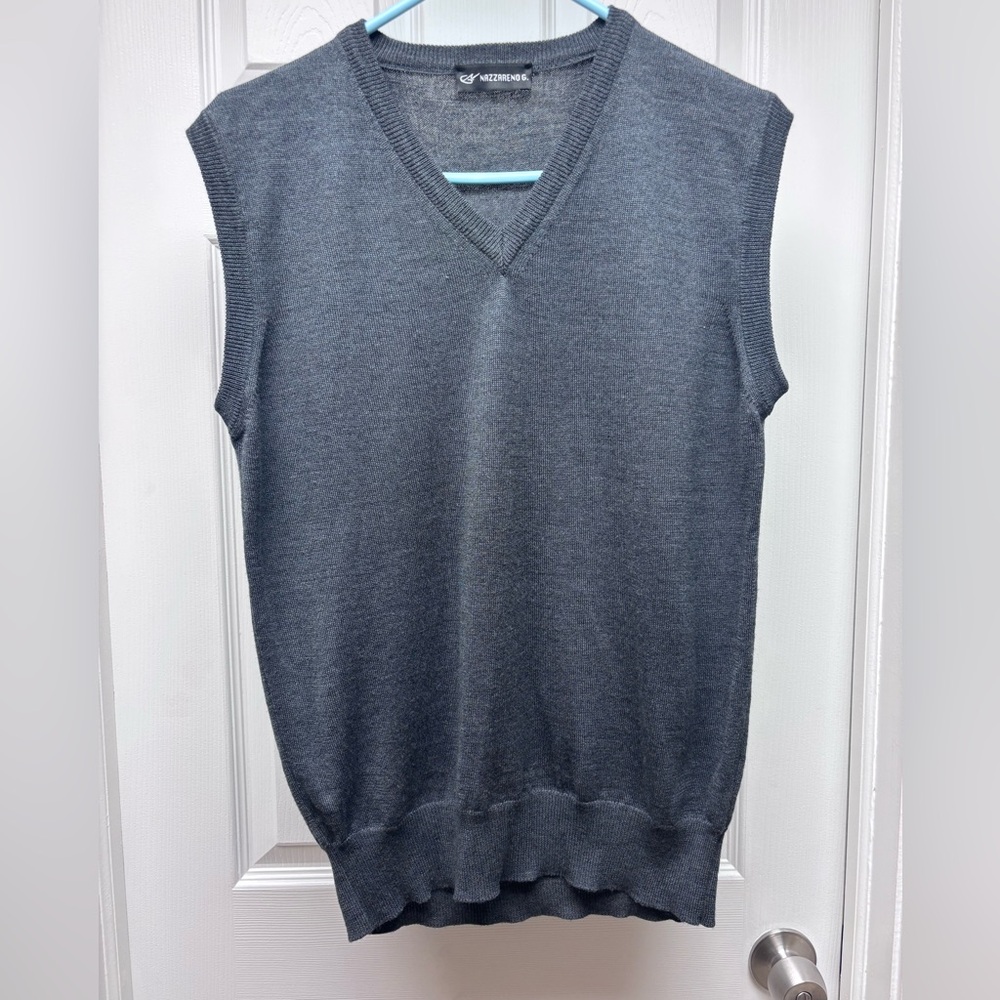 Nazzareno G. Italian Merino Wool Blend Sweater Vest | Men’s M - Picture 1 of 5